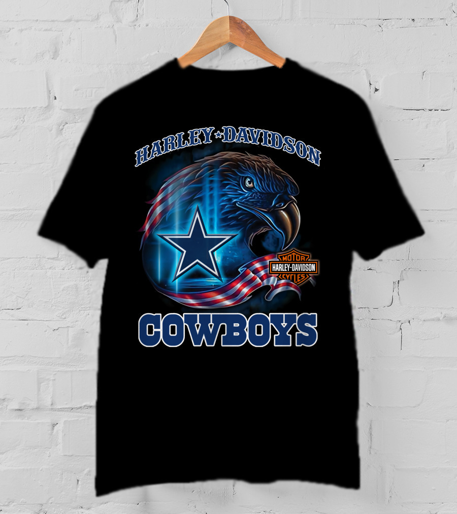 Harley Davidson Cowboys Eagle Star T-Shirt