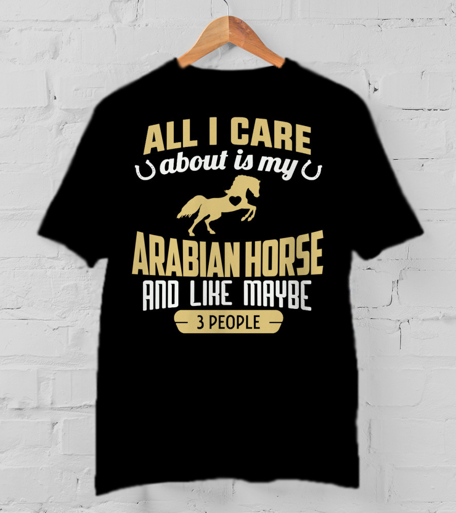 All I Care About Is My Arabian Horse And Like Maybe 3 People T-Shirt
