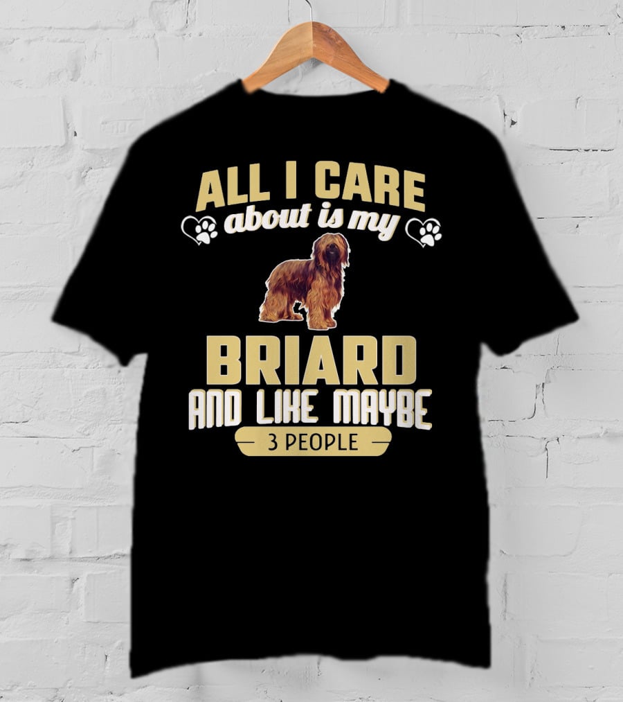 All I Care About Is My Briard And Like Maybe 3 People T-Shirt