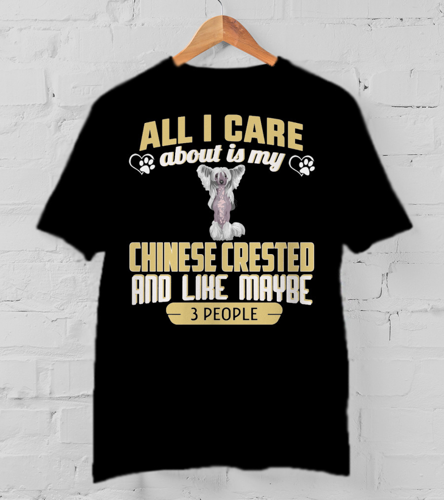All I Care About Is My Chinese Crested And Like Maybe 3 People T-Shirt