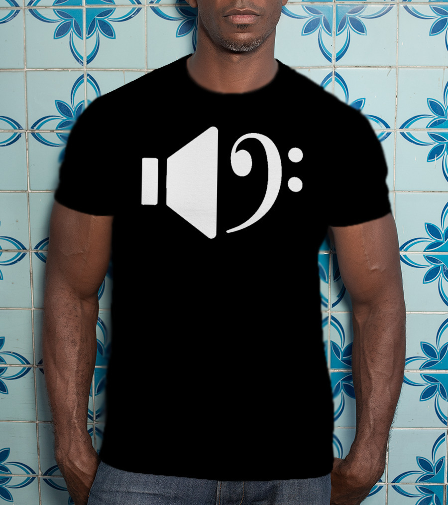 Bass Speaker Clef Symbol Combination T-Shirt