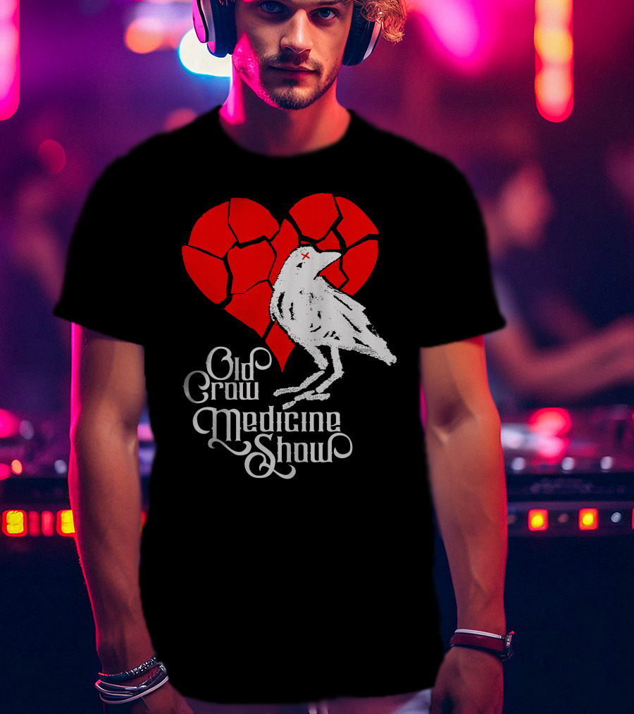 Old Crow Medicine Show Broken Heart Crow T-Shirt