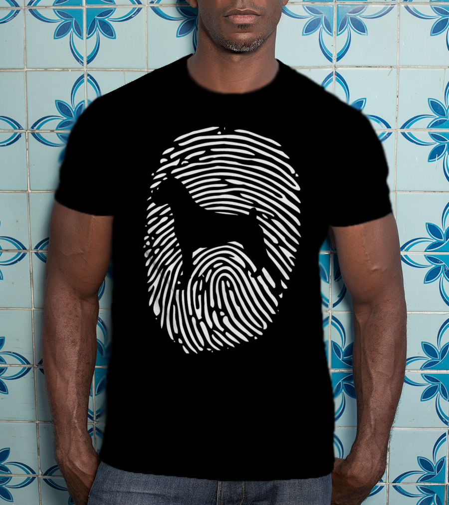 Boxer Dog Fingerprint T-Shirt