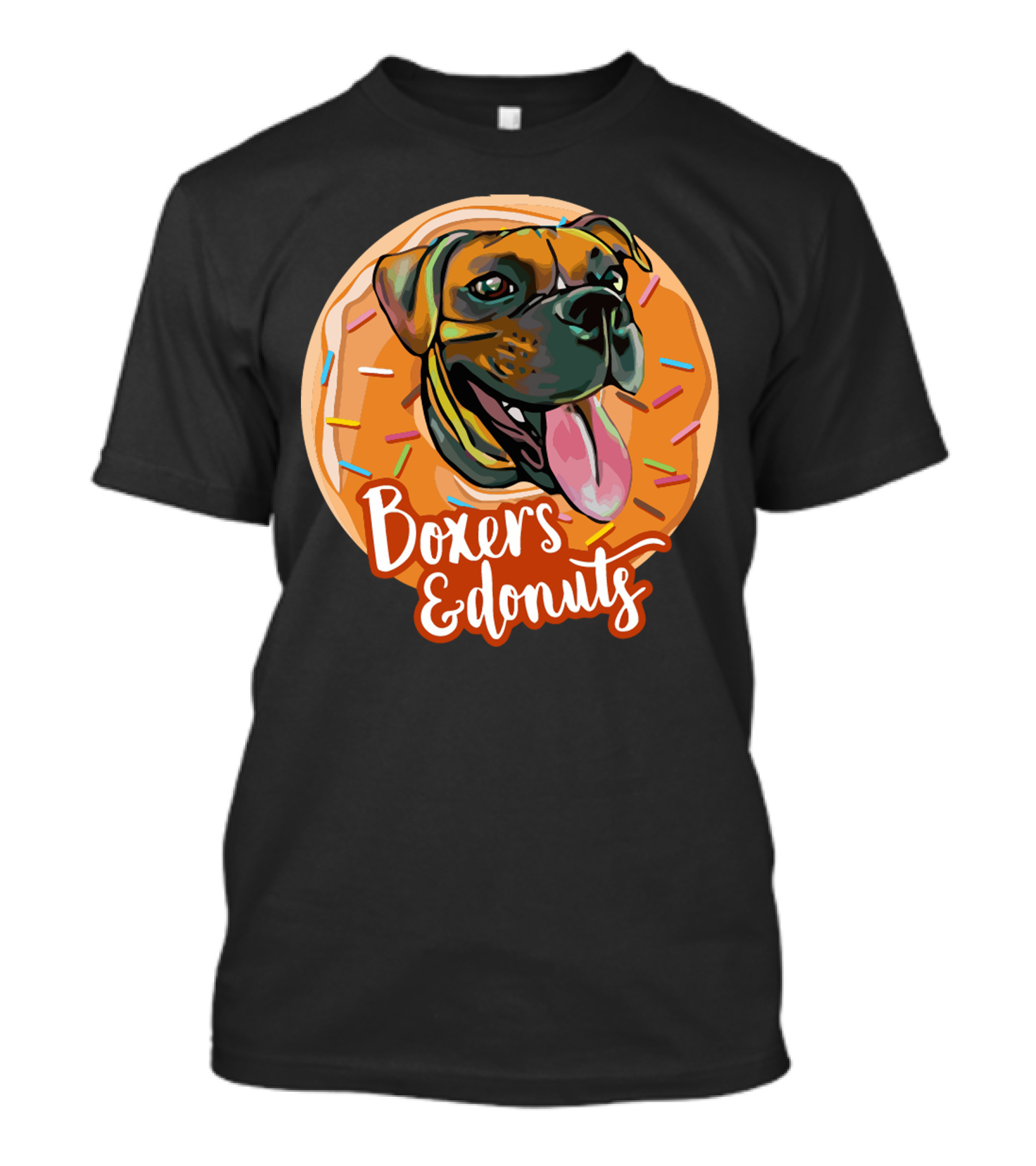 Boxers And Donuts Sprinkled Happiness T-Shirt