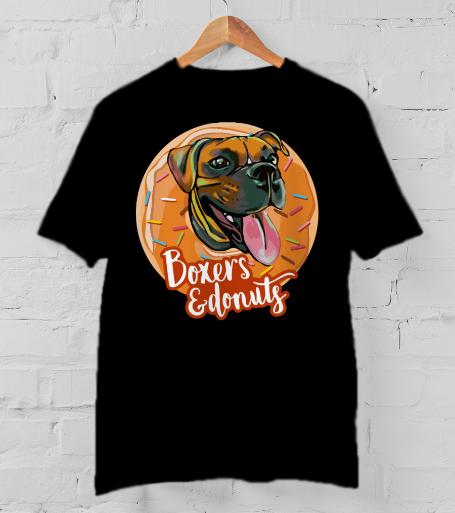Boxers And Donuts Sprinkled Happiness T-Shirt