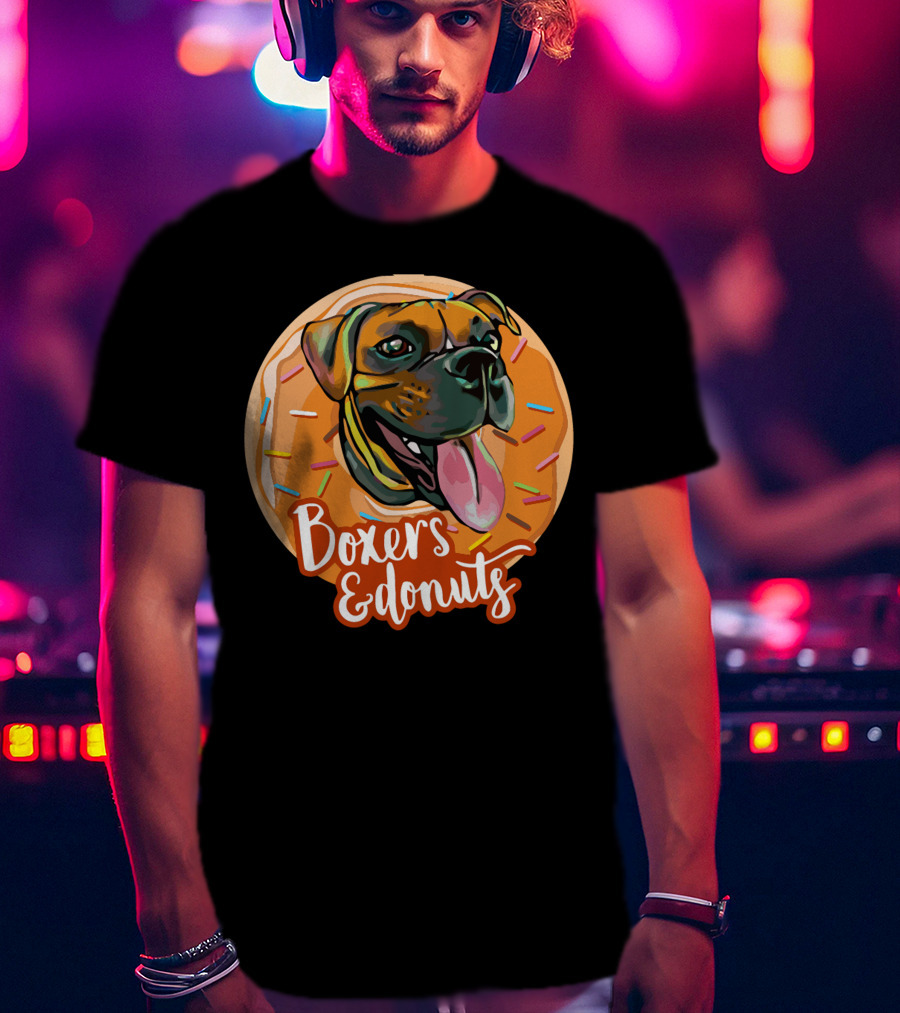 Boxers And Donuts Sprinkled Happiness T-Shirt