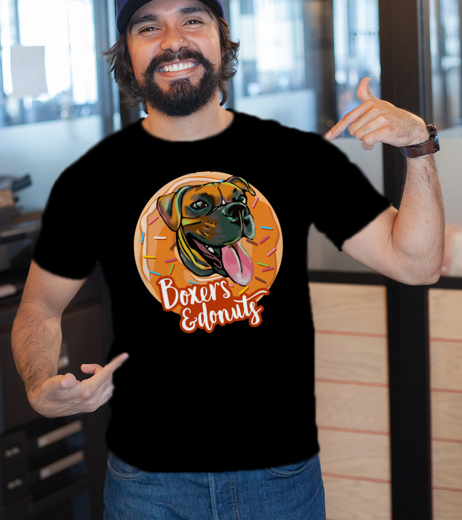 Boxers And Donuts Sprinkled Happiness T-Shirt