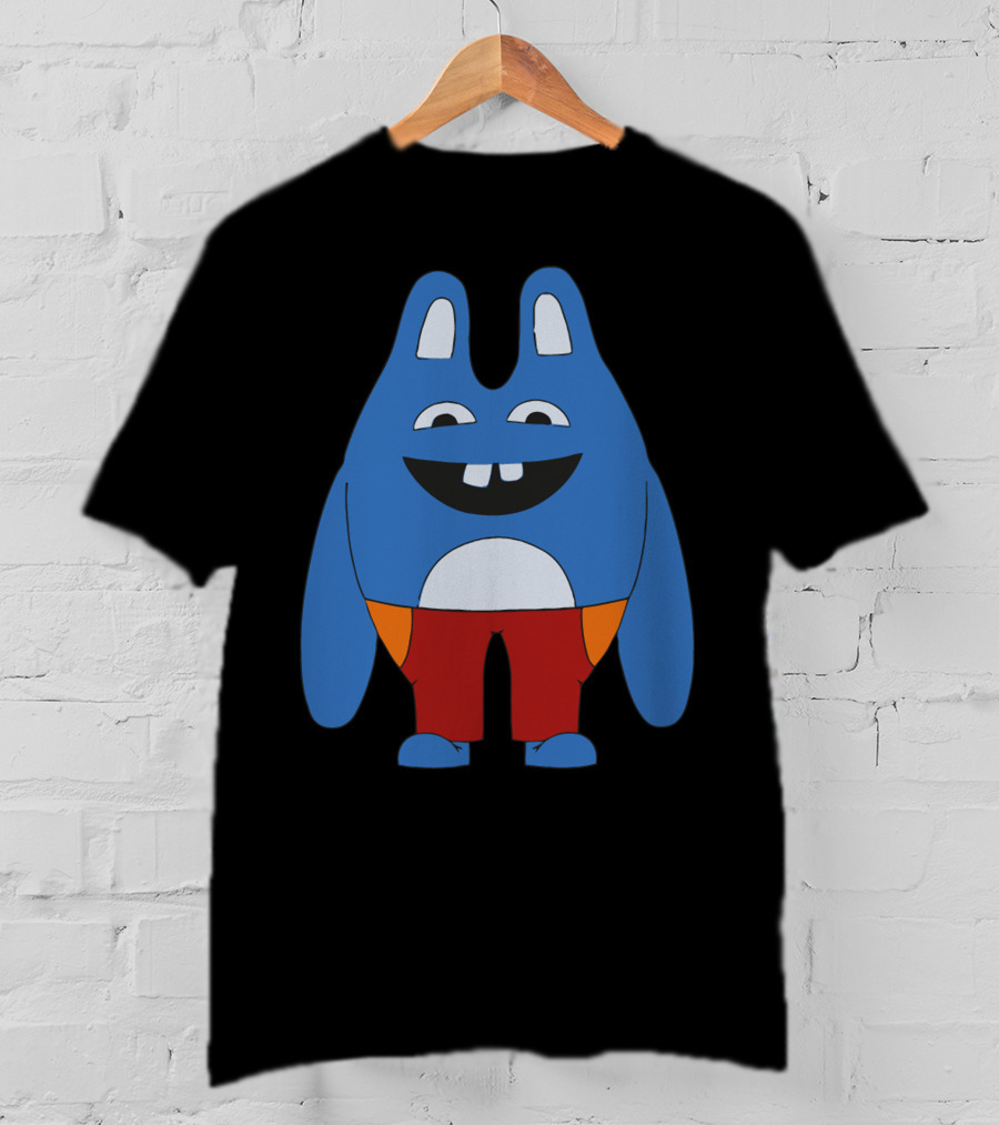 Broad City Blue Cartoon Character In Red Shorts T-Shirt