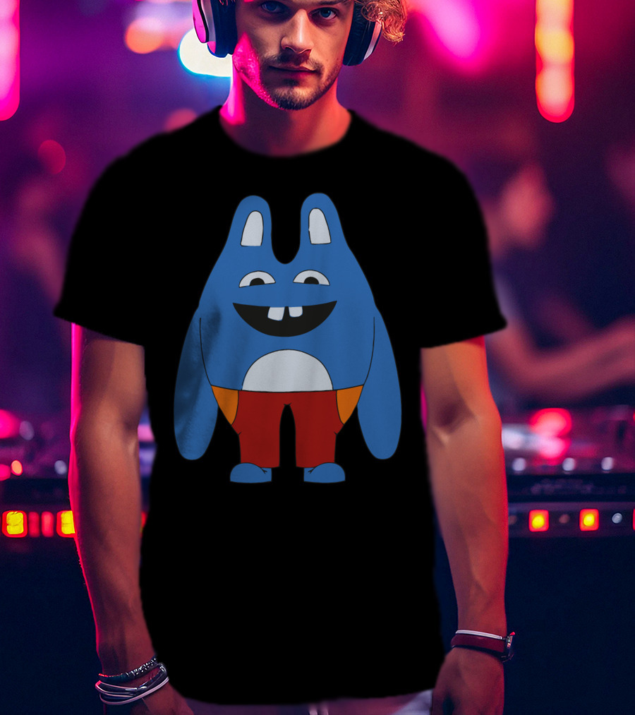 Broad City Blue Cartoon Character In Red Shorts T-Shirt