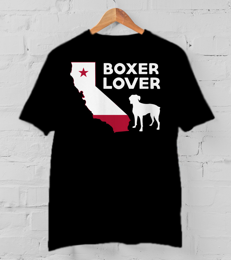 California Boxer Dog Enthusiast T-Shirt