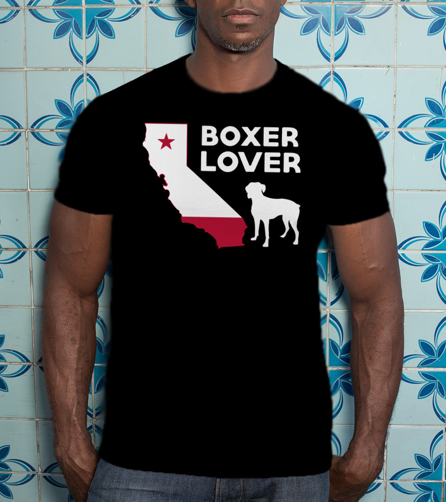 California Boxer Dog Enthusiast T-Shirt