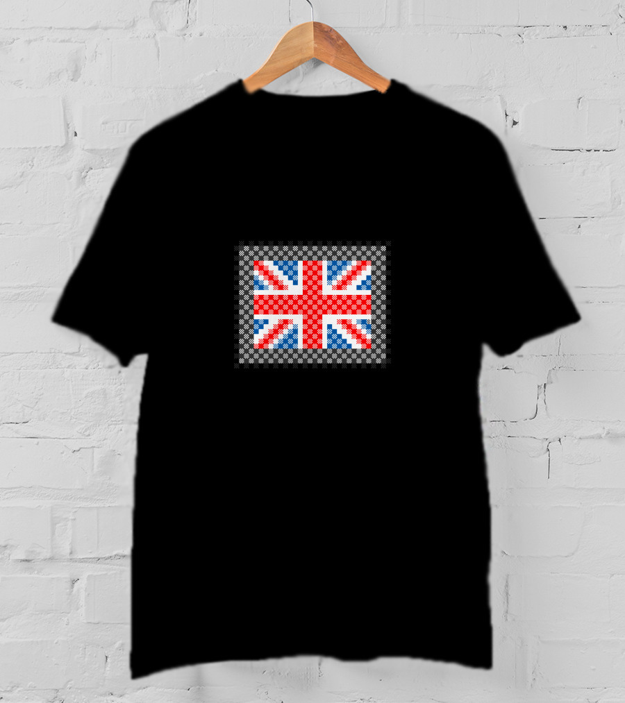 Plaid Scottish Tartan Texture England Union Jack Flag T-Shirt