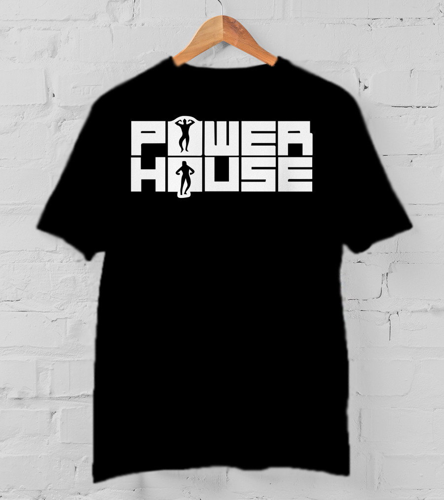 Power House Bodybuilding Silhouette Fitness Lifestyle T-Shirt
