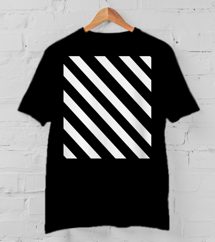 Pyrex Off-White Diagonal Stripe T-Shirt