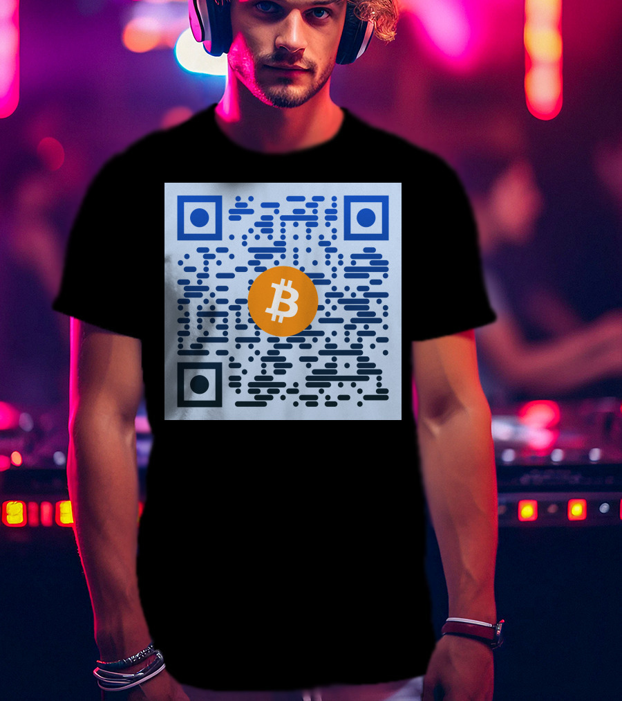 QR Code Bitcoin T-Shirt