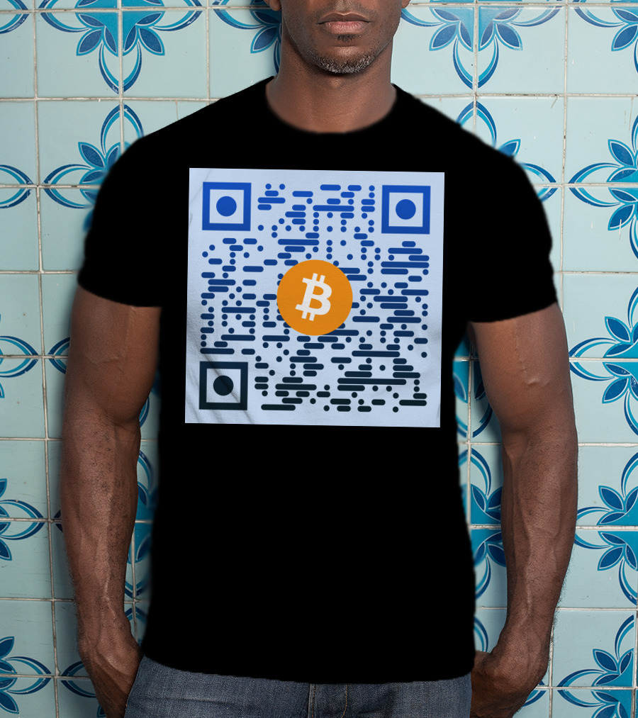 QR Code Bitcoin T-Shirt