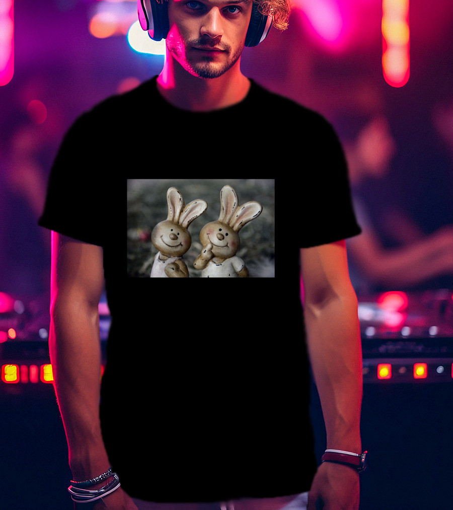 Rabbit Forever Smiling Bunny Figurines T-Shirt