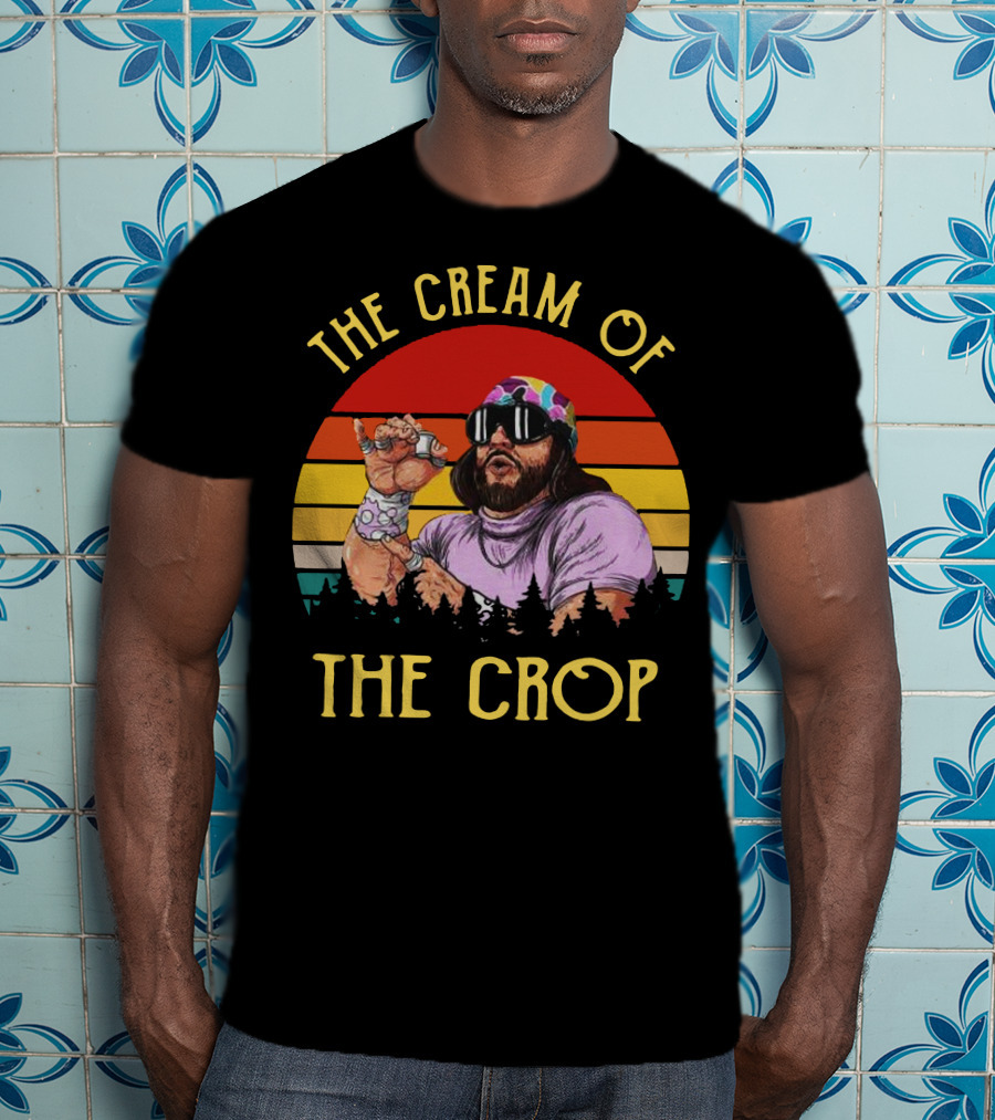 Randy Savage The Cream Of The Crop Retro Style Sunset T-Shirt