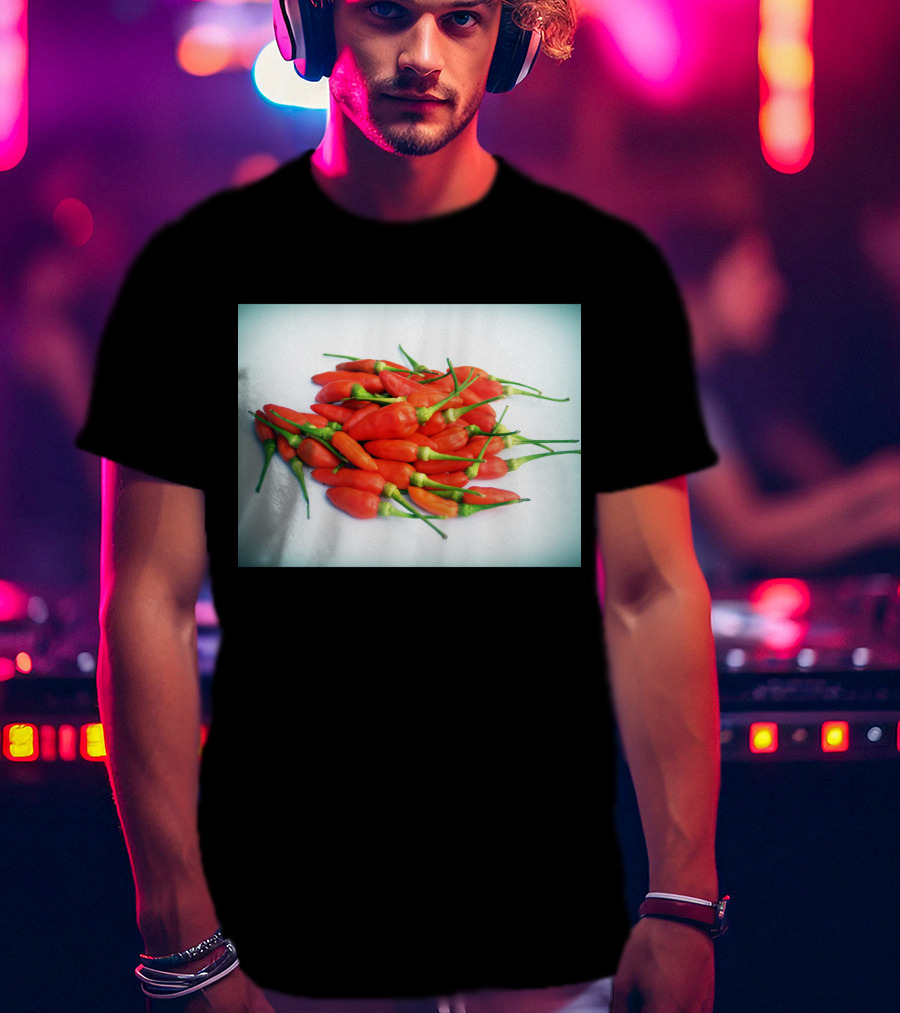 Red Chilli Peppers Abundance Hot And Spicy T-Shirt