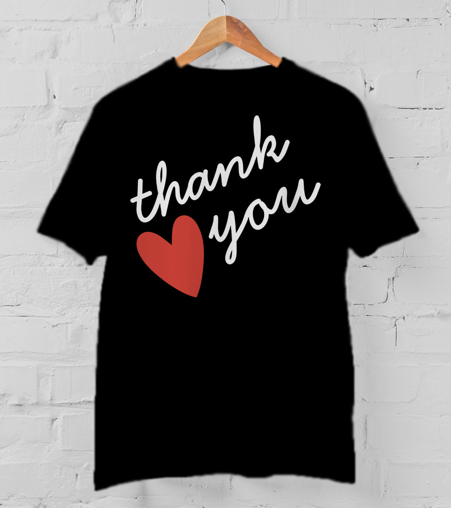 Thank You Red Heart T-Shirt