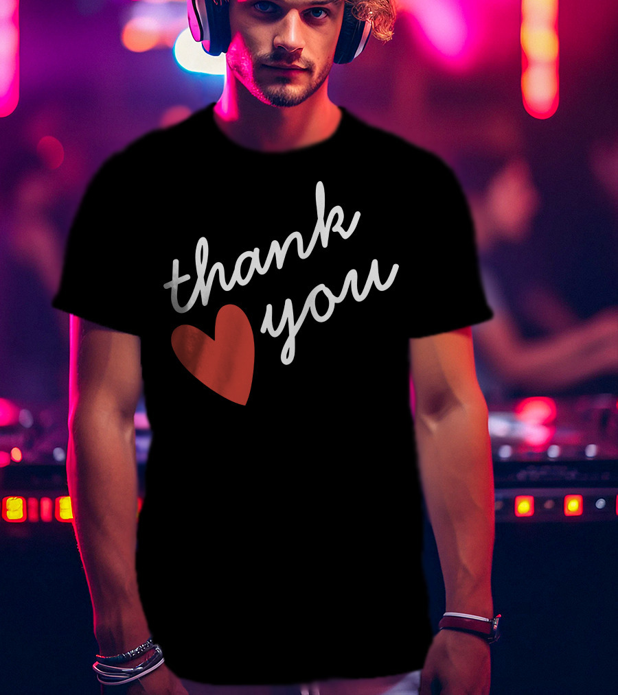 Thank You Red Heart T-Shirt