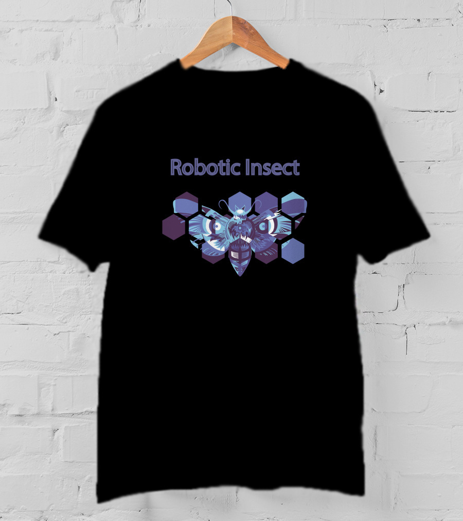 Robotic Insect Hexagonal T-Shirt