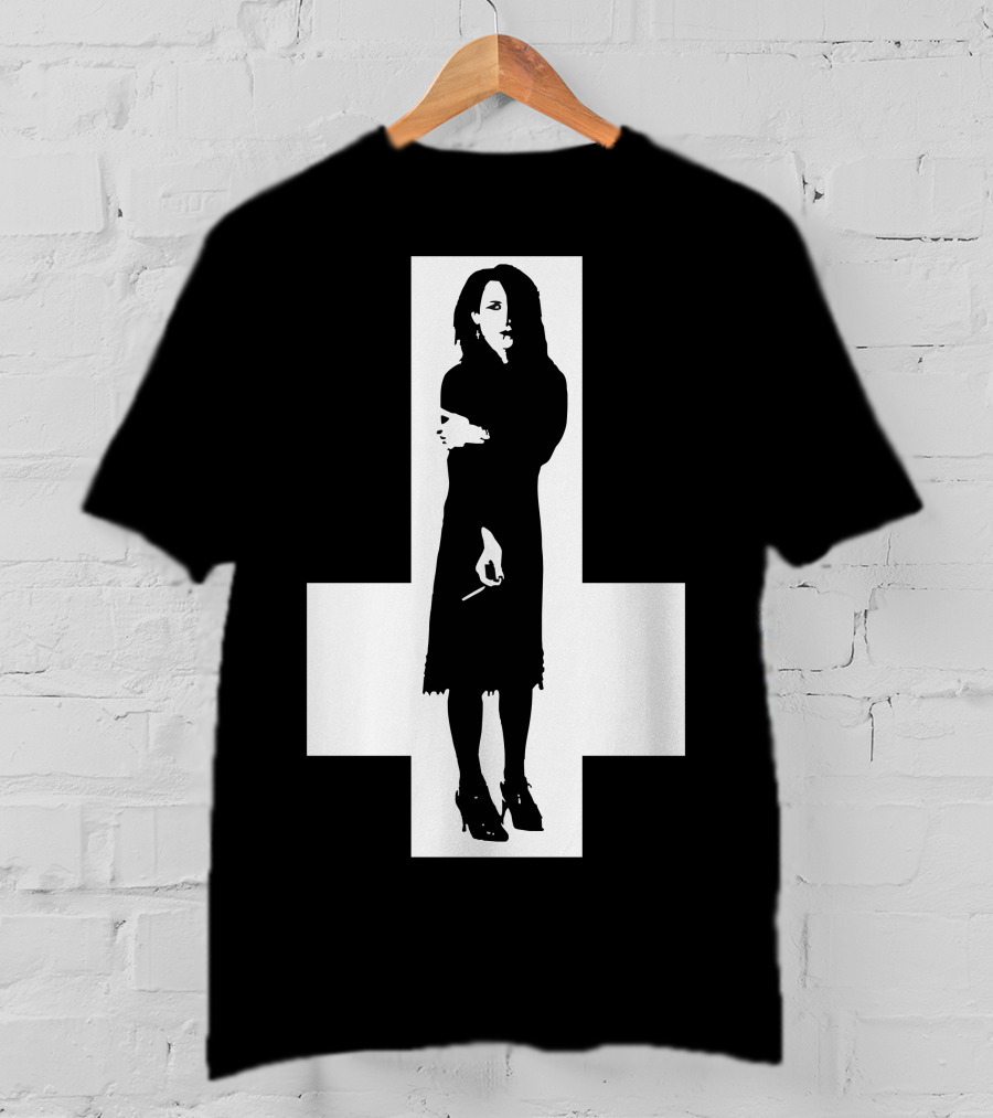 Rozz Williams Gothic Silhouette Cross T-Shirt