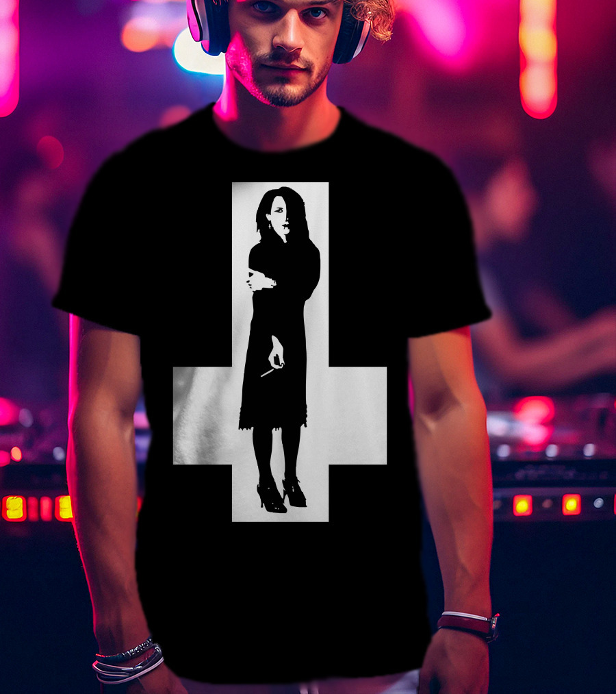 Rozz Williams Gothic Silhouette Cross T-Shirt
