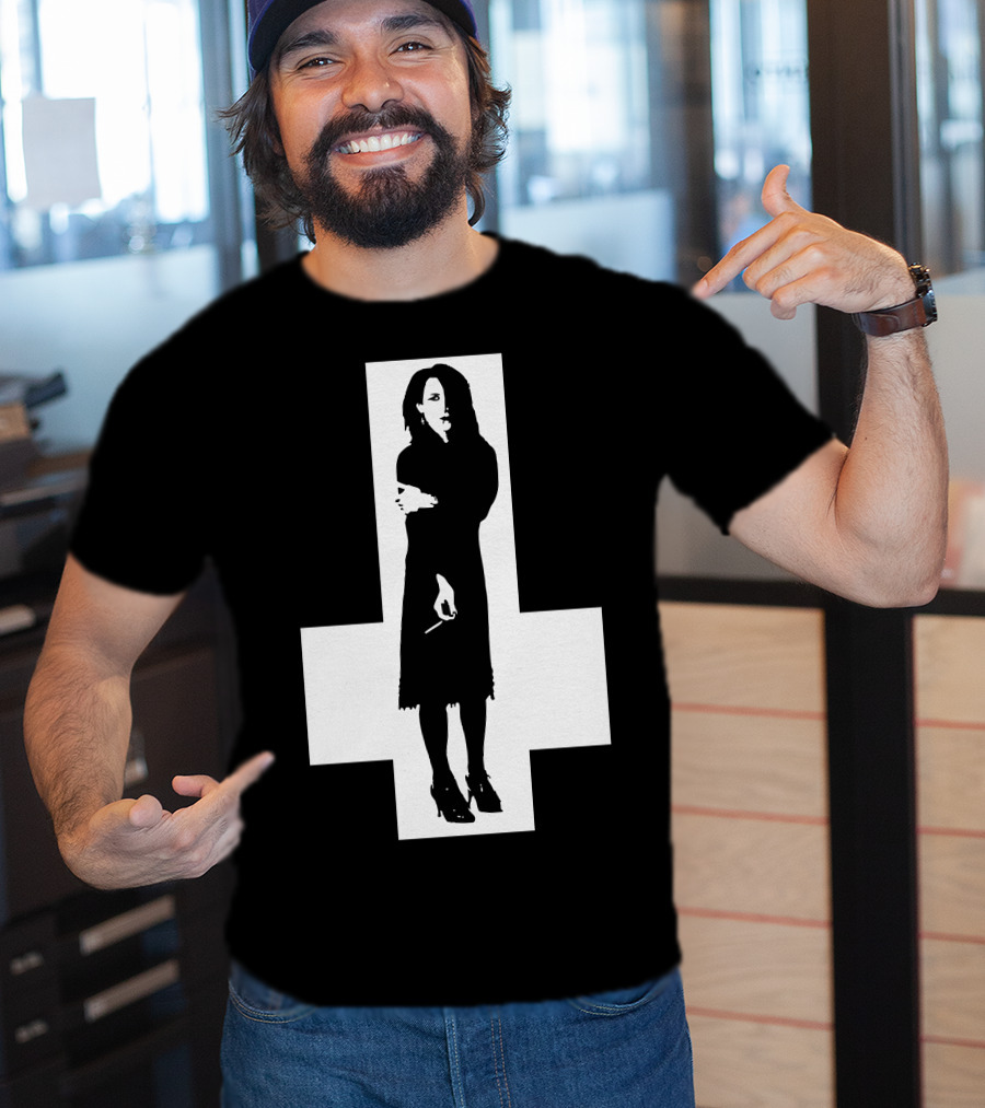 Rozz Williams Gothic Silhouette Cross T-Shirt