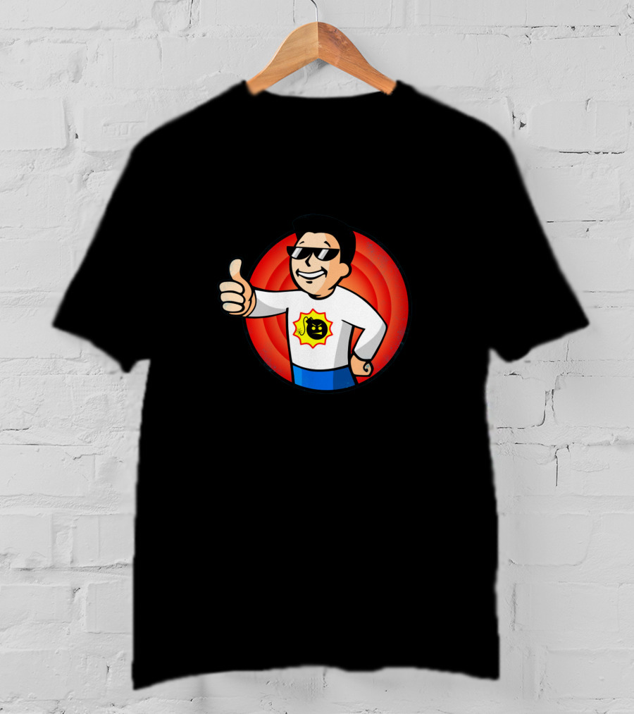 Serious Sam Thumbs Up Vault Boy Mashup T-Shirt