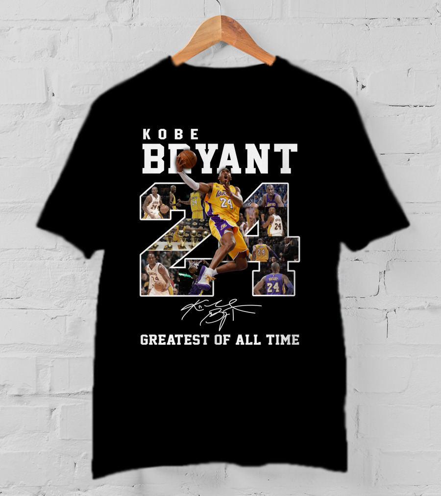 Kobe Bryant 24 Greatest Of All Time T-Shirt