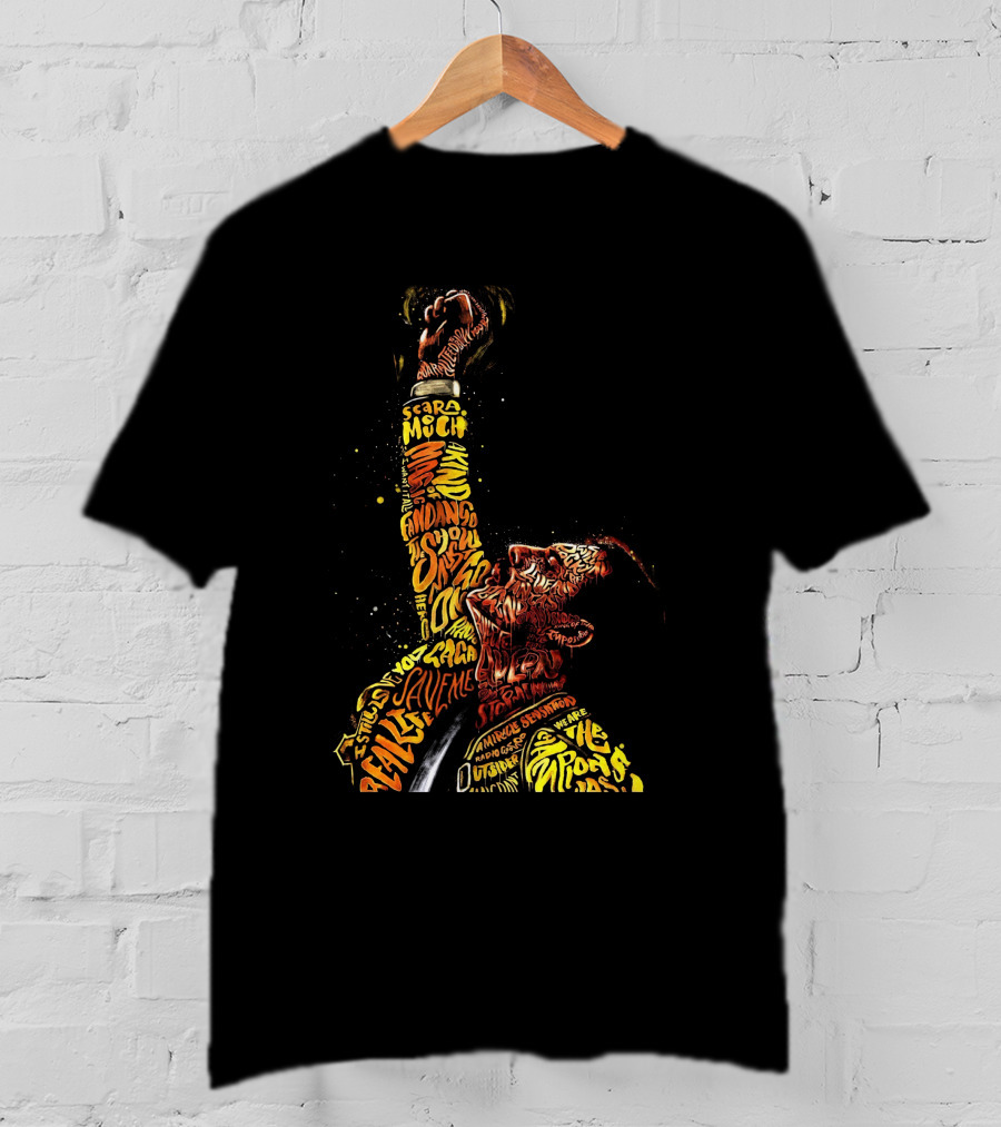 Haro FM Queen Music Legends Tribute Typography T-Shirt