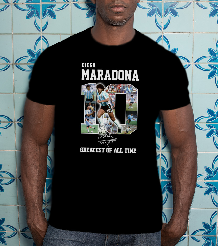 Diego Maradona 10 Greatest Of All Time T-Shirt