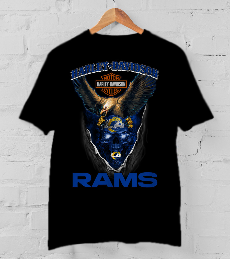 Harley Davidson Los Angeles Rams Hd29Nfl T-Shirt
