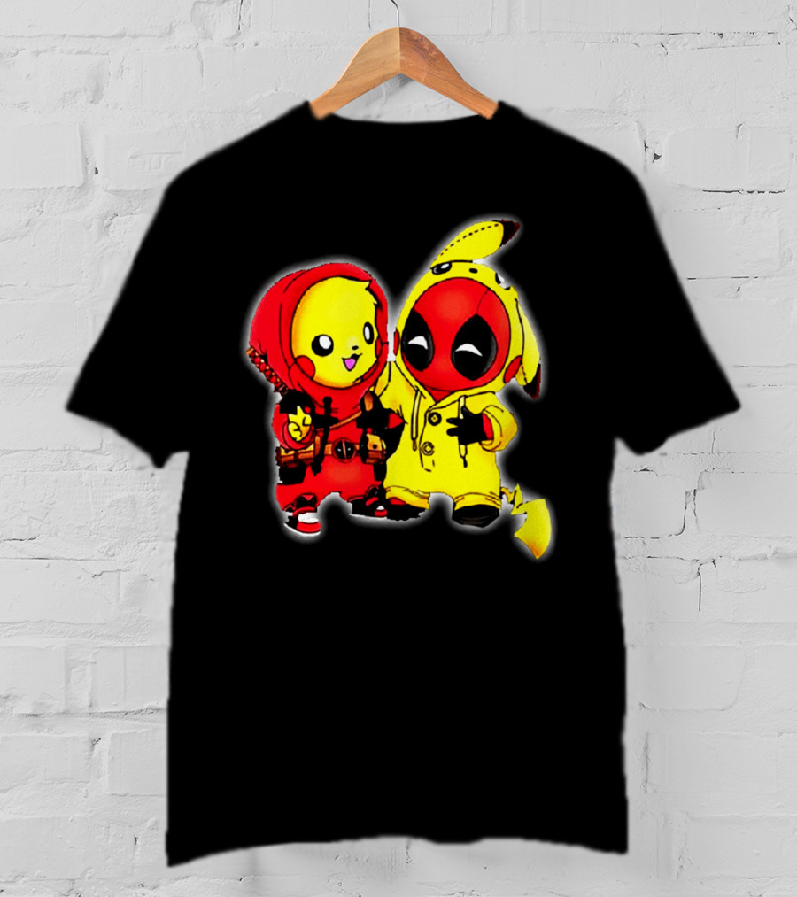 Deadpool Pikachu Mashup Costume Friendship T-Shirt