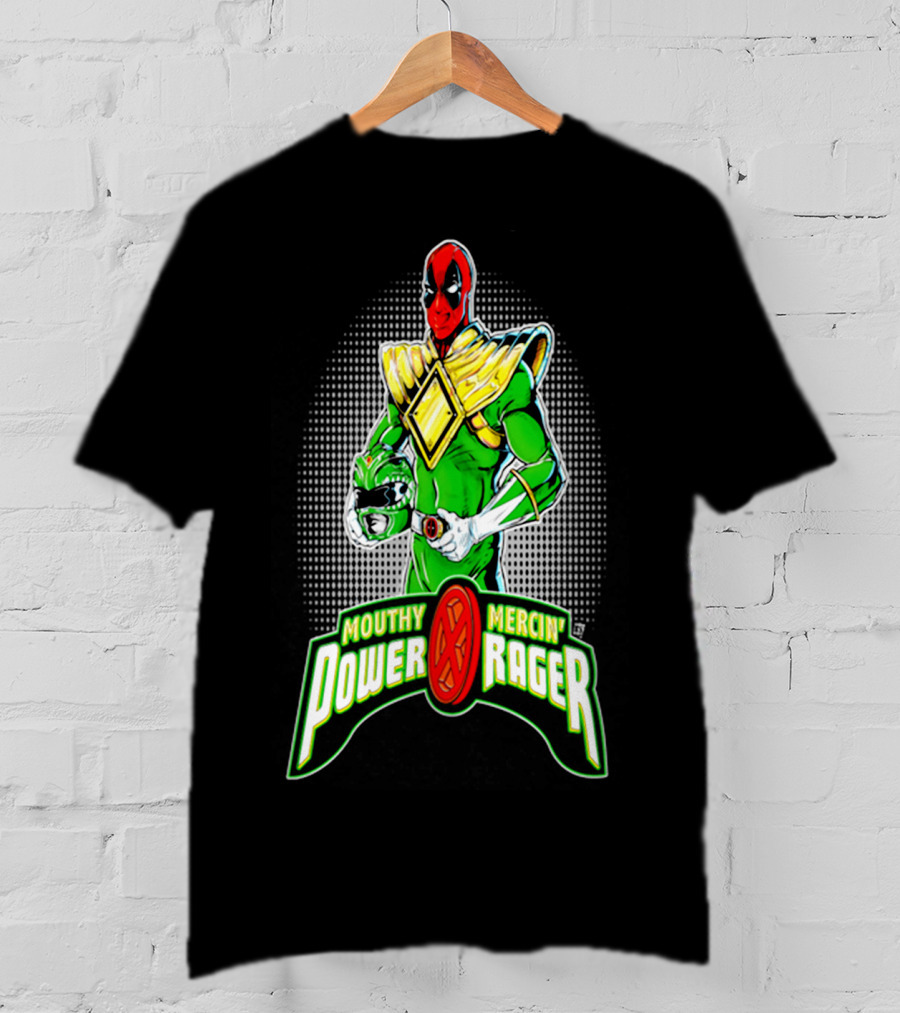 Mouthy Mercenary Power Rager Deadpool T-Shirt