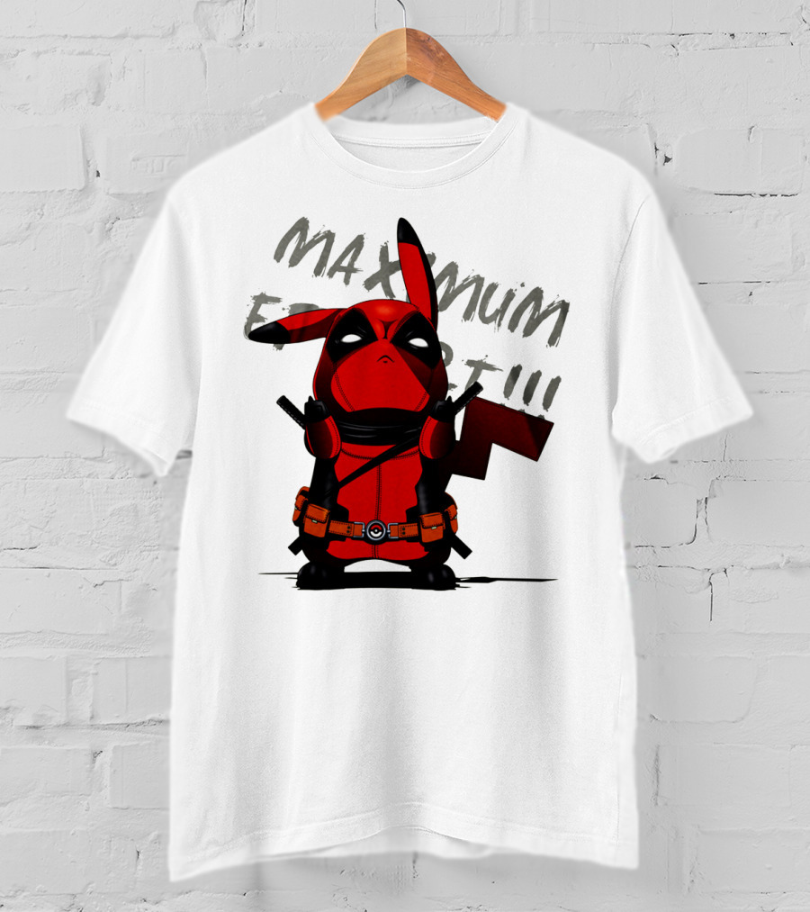 Pikachu Deadpool Maximum Effort T-Shirt