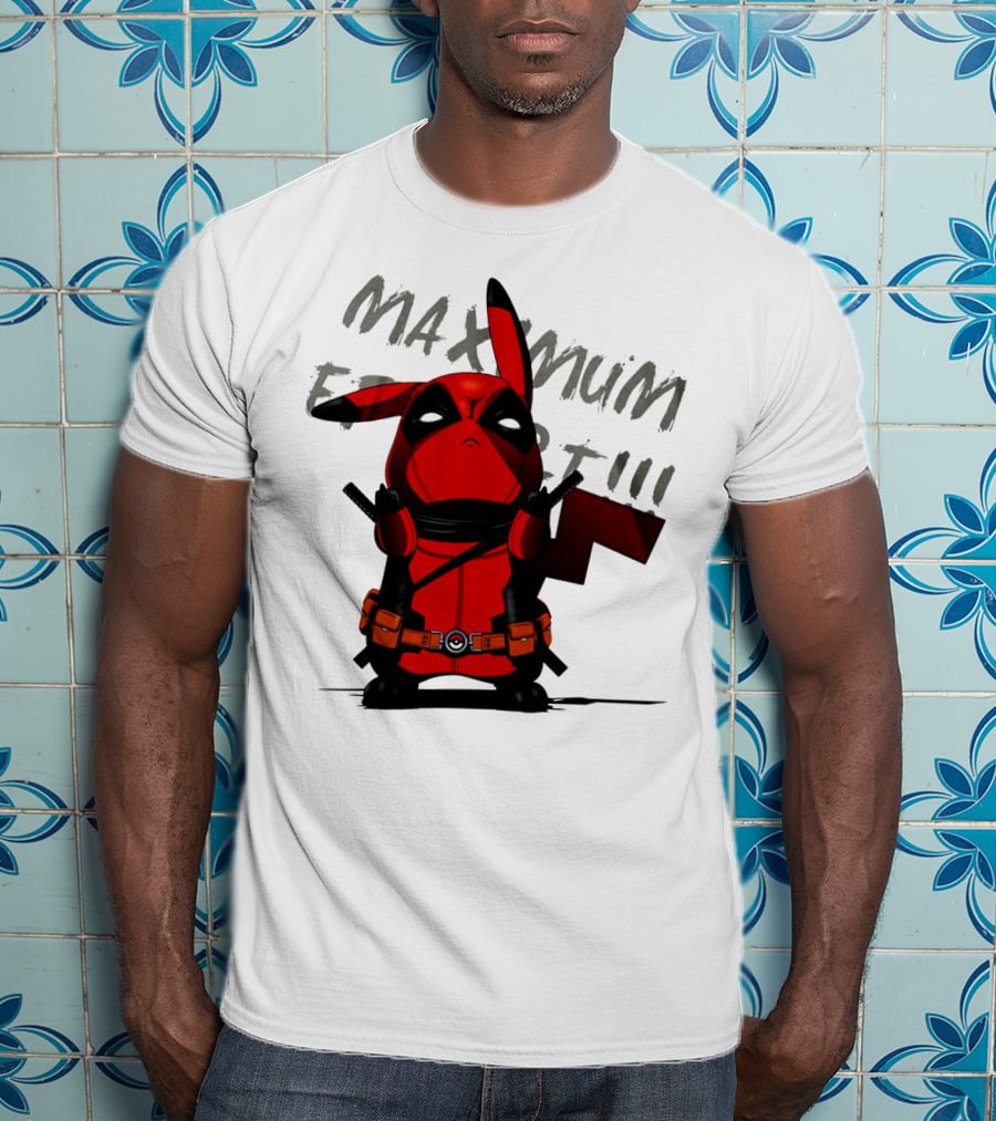 Pikachu Deadpool Maximum Effort T-Shirt