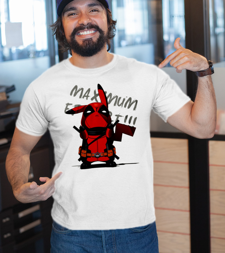 Pikachu Deadpool Maximum Effort T-Shirt