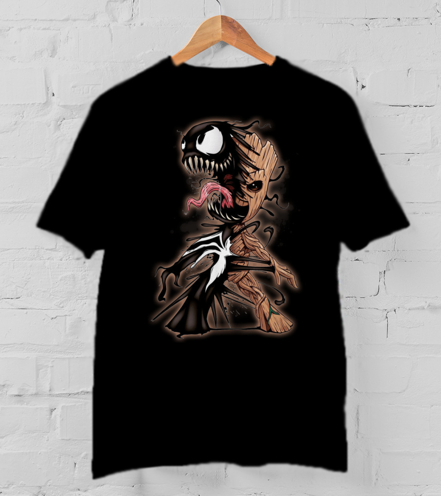Groot Venom Mashup Symbiotic Fusion Character T-Shirt