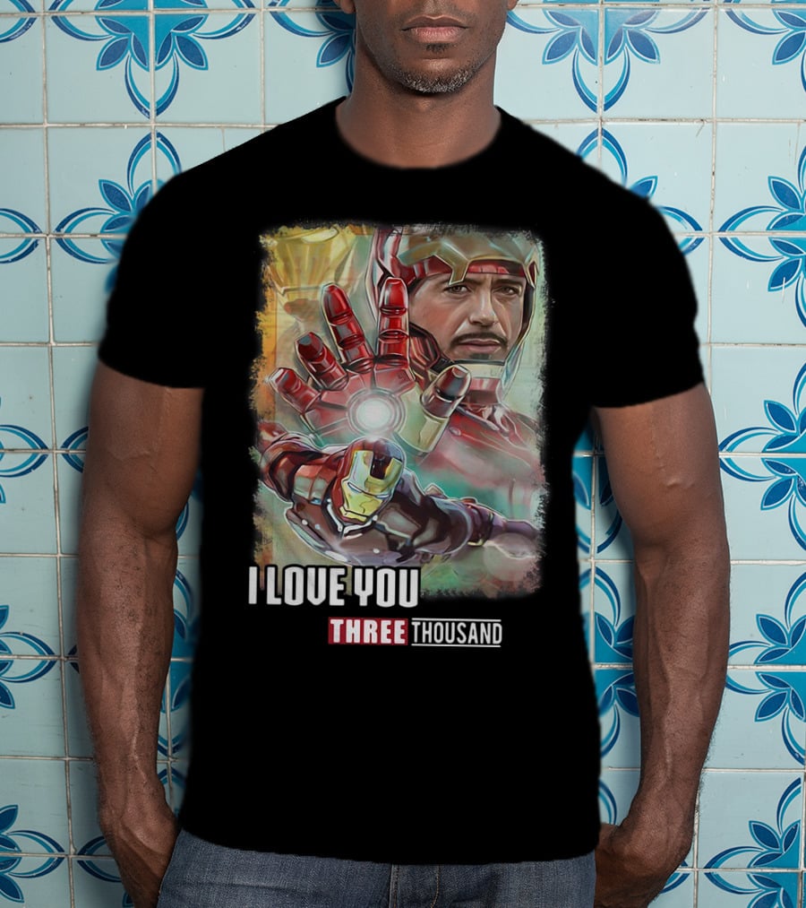 Avengers Endgame Iron Man I Love You Three Thousand Tony Stark T-Shirt