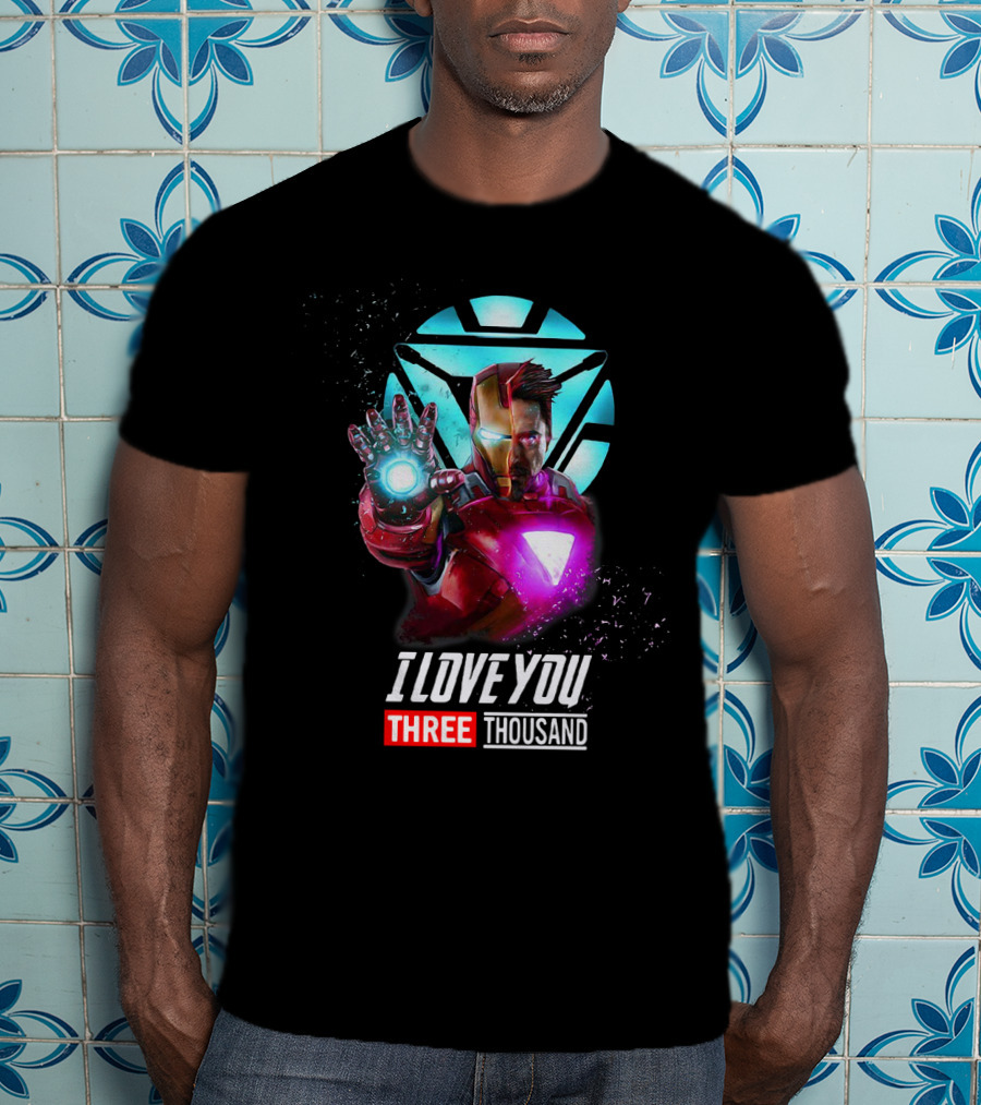 Avengers Iron Man I Love You Three Thousand Arc Reactor T-Shirt