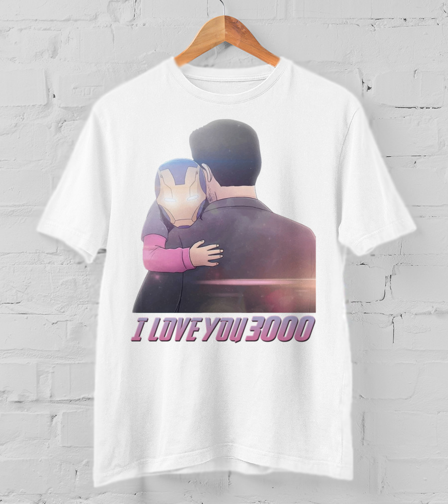Avengers I Love You 3000 Morgan Stark Iron Man Hug Scene T-Shirt