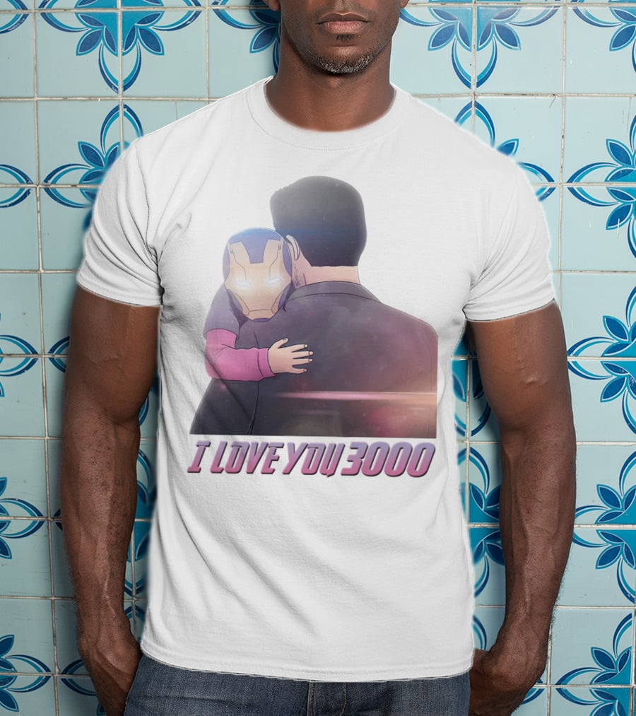 Avengers I Love You 3000 Morgan Stark Iron Man Hug Scene T-Shirt