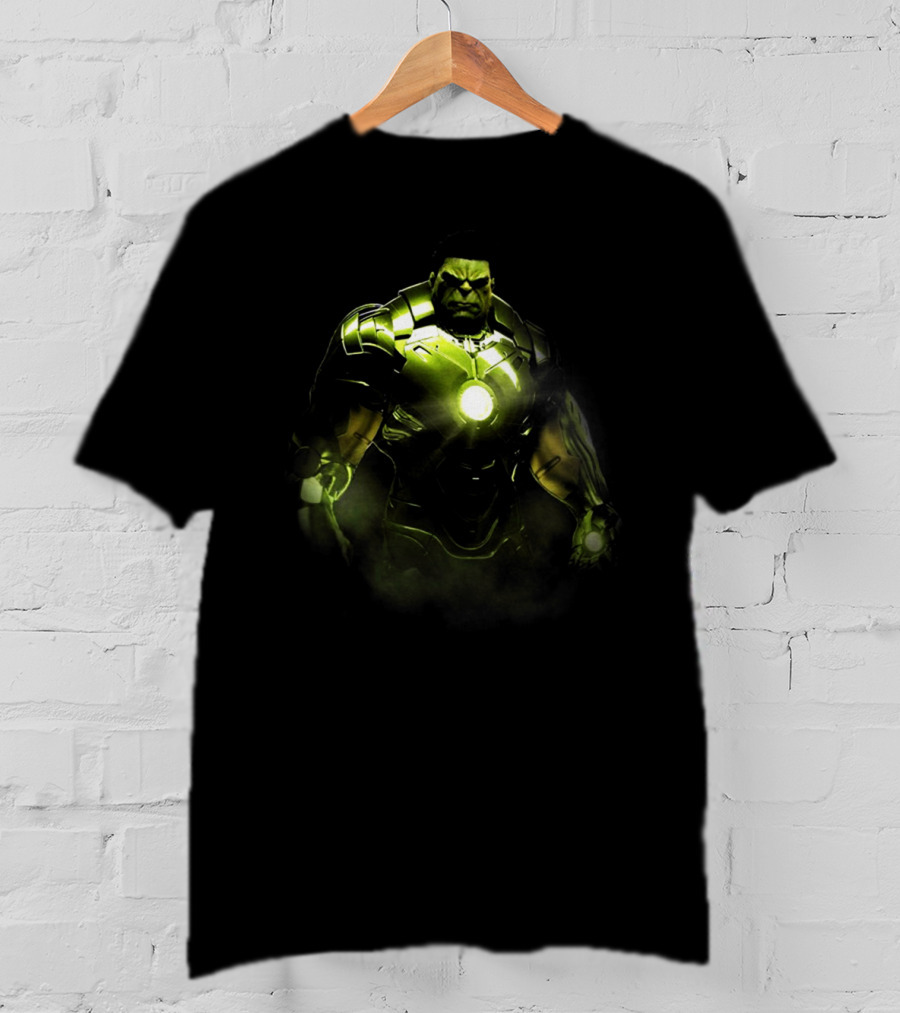 HULK IRON MAN Crossover Marvel Comics Hulkbuster Armor Fusion T-Shirt