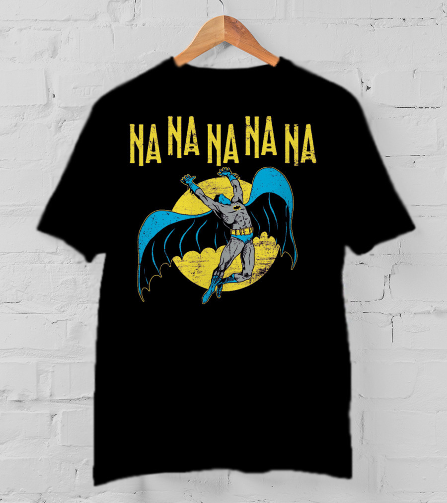 Na Na Na Na Na Na Batman Retro Style 1960s Comic Book Hero Vintage Bat T-Shirt