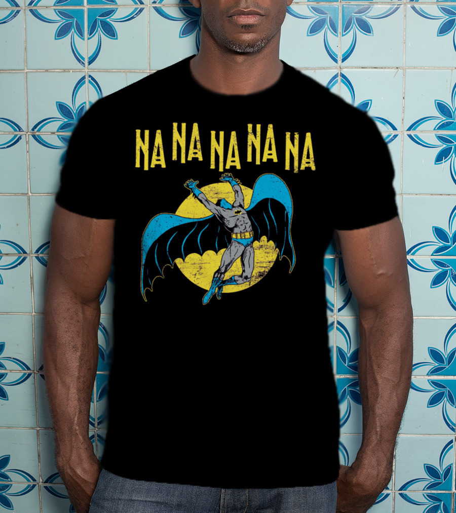 Na Na Na Na Na Na Batman Retro Style 1960s Comic Book Hero Vintage Bat T-Shirt