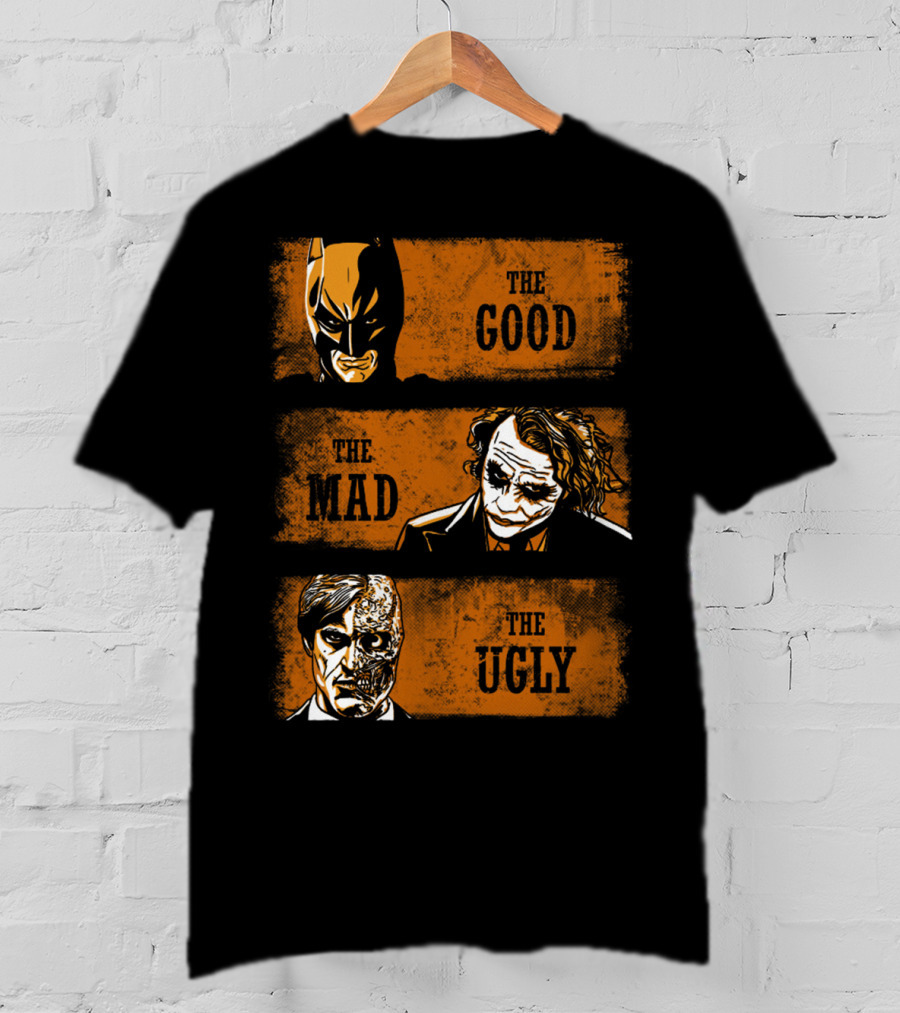 The Good Batman The Mad Joker The Ugly Two-Face T-Shirt