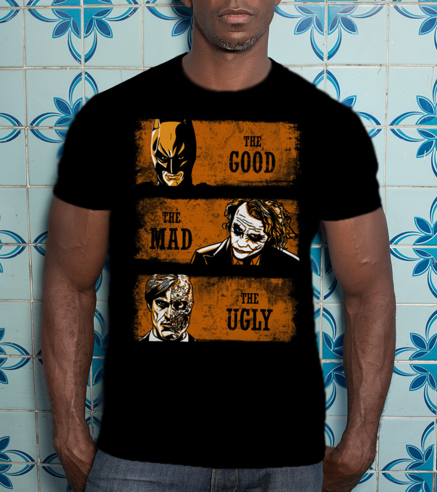 The Good Batman The Mad Joker The Ugly Two-Face T-Shirt