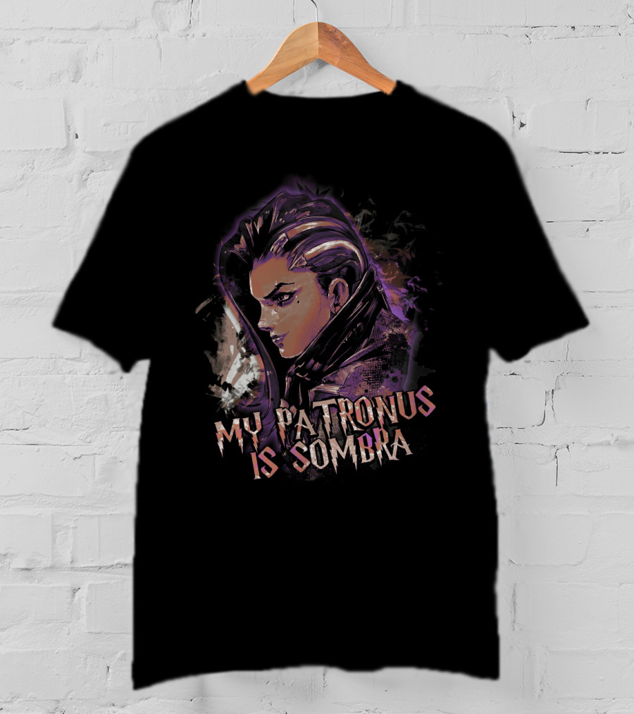 Overwatch Sombra Character Patronus Crossover Fan T-Shirt